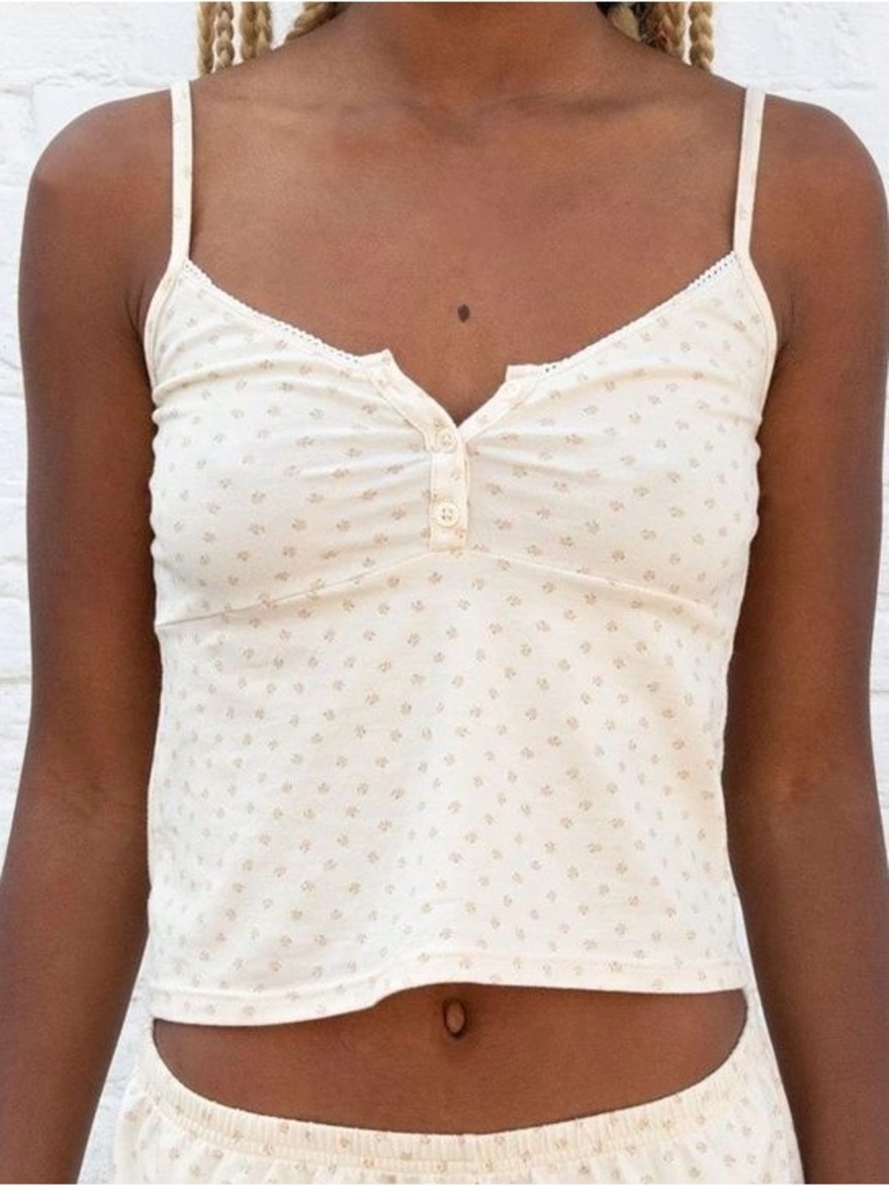 NWT Brandy Melville Floral Tiffany Tank
